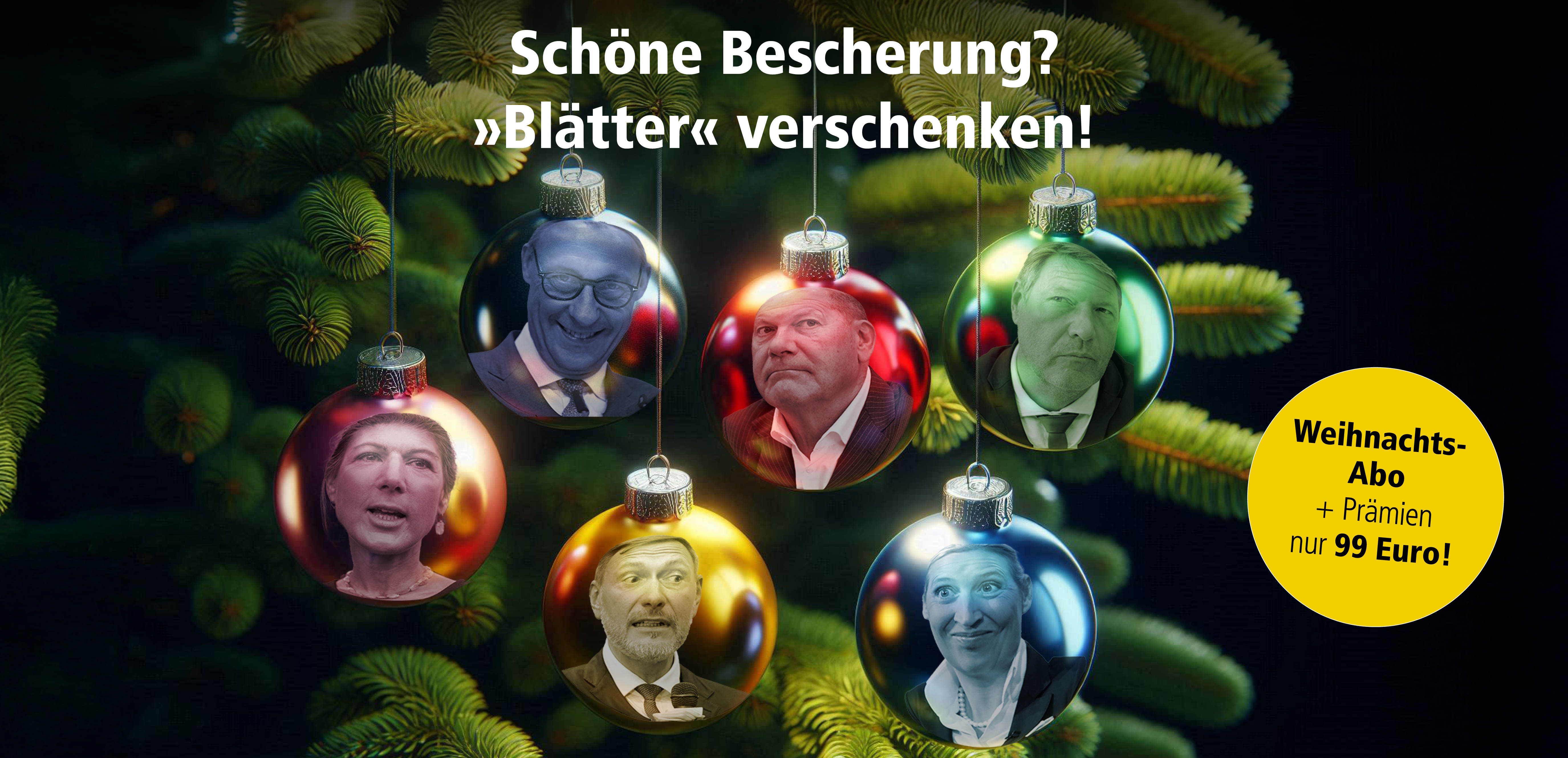 Das Aktionsabo der »Blätter«: Print- und Online-Abo plus zwei Prämien