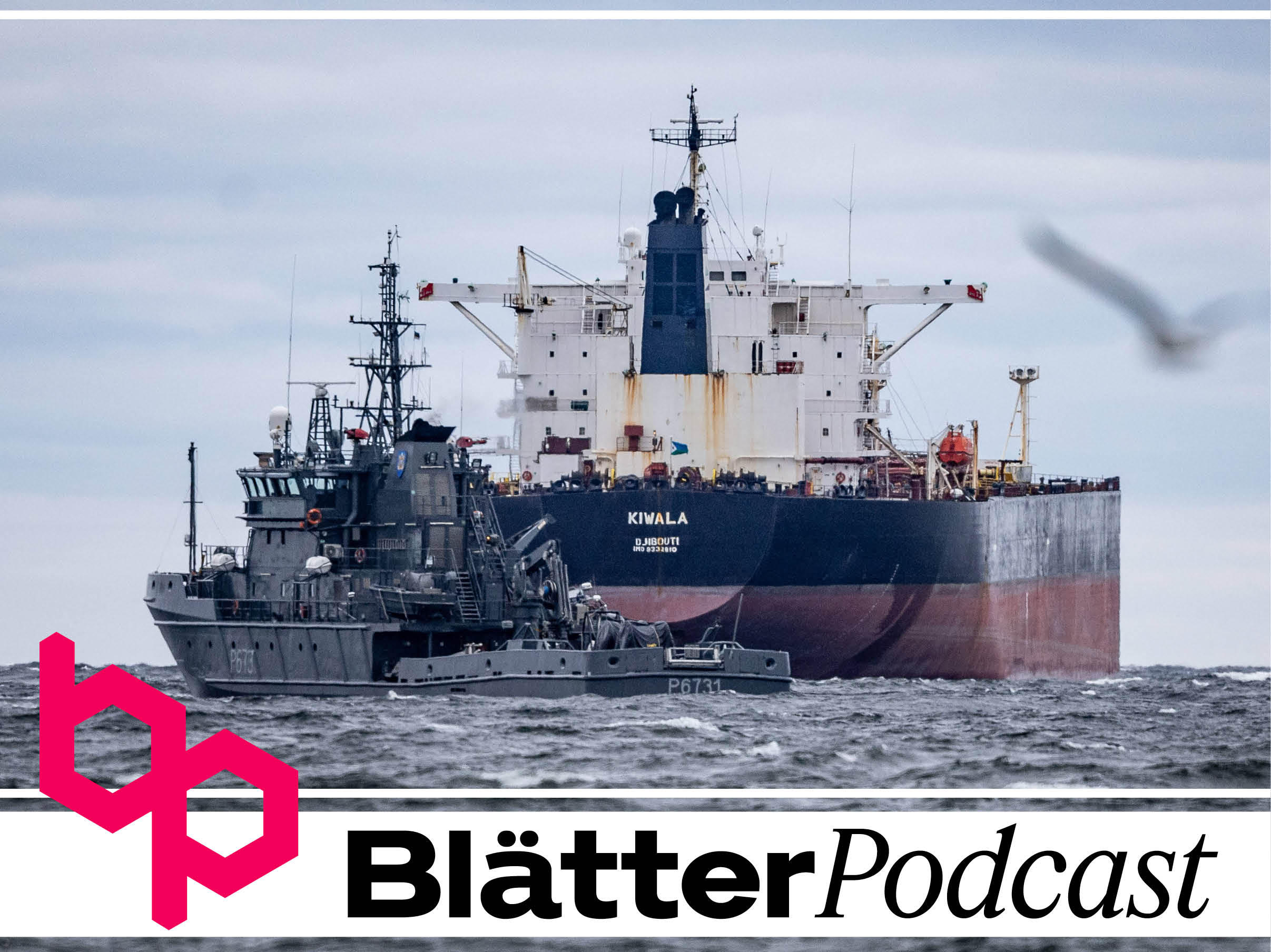 Die estnische Marine setzte den Tanker »Kiwala« fest: Das Schiff soll zur russischen Schattenflotte gehören. (IMAGO / Scanpix)