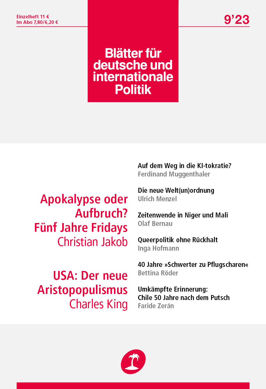 »Blätter«-Ausgabe 9/2023