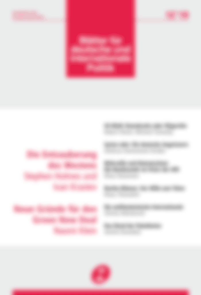 »Blätter«-Ausgabe 1/2026