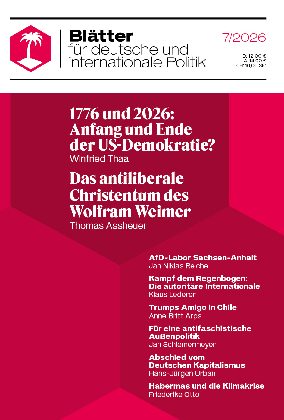 »Blätter«-Ausgabe 7/2026