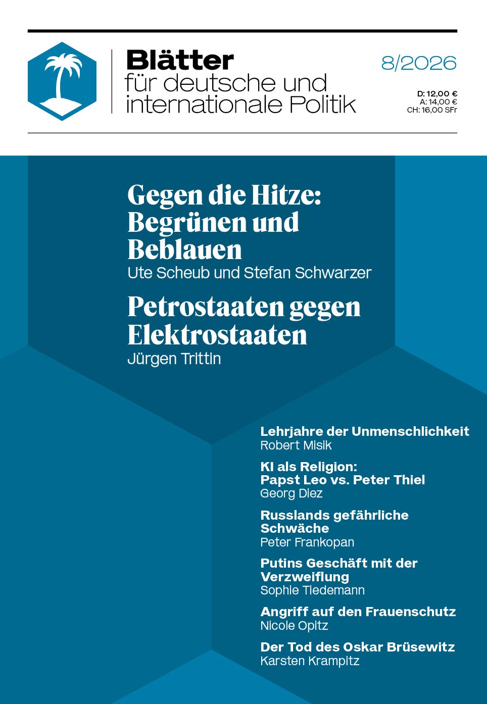 »Blätter«-Ausgabe 8/2026