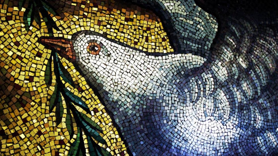 Mosaik einer Taube