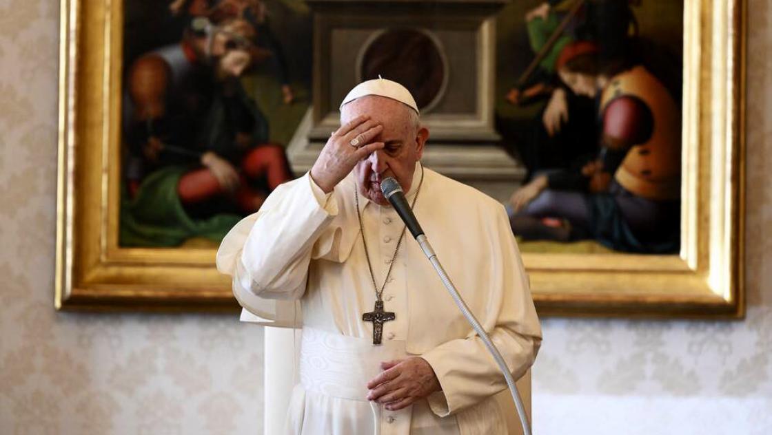 imago images / Independent Photo Agency Int. 18. November 2020 : Papst Franziskus während der wöchentlichen Generalaudienz im Apostolischen Palast, im Vatikan