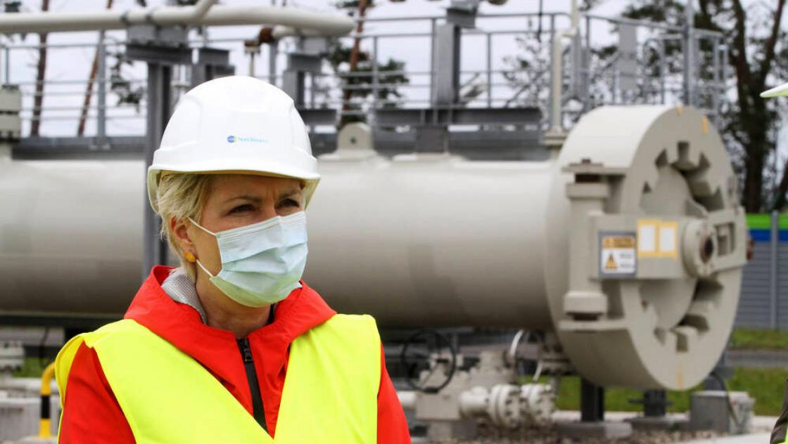 Die Ministerpräsidentin des Landes Mecklenburg-Vorpommern, Manuela Schwesig, besucht die Anlandestation für die im Bau befindliche Ostsee-Pipeline Nord Stream 2, 15.10.2020