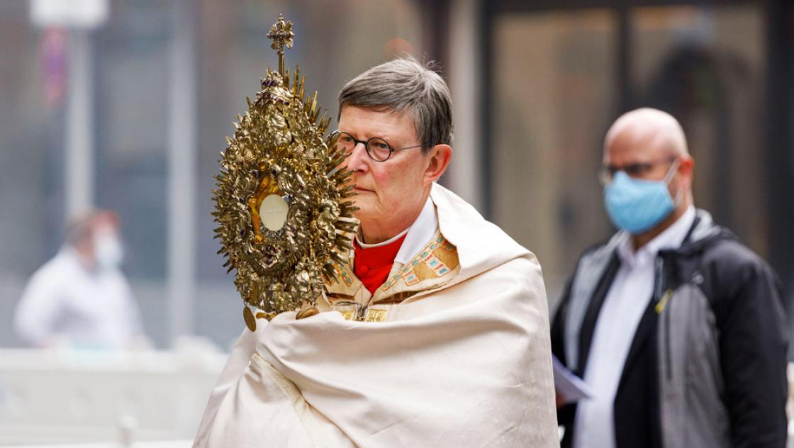 Der Kölner Erzbischof Rainer Maria Kardinal Woelki bei einem Gottesdienst in Köln, 11.06.2020 (IMAGO / Future Image)