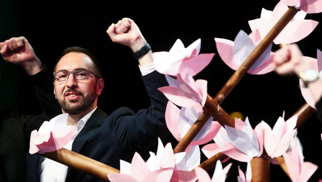 Tomislav Tomasevic auf einer Pressekonferenz in Zagreb, 16.5.2021 (IMAGO / Pixsell)