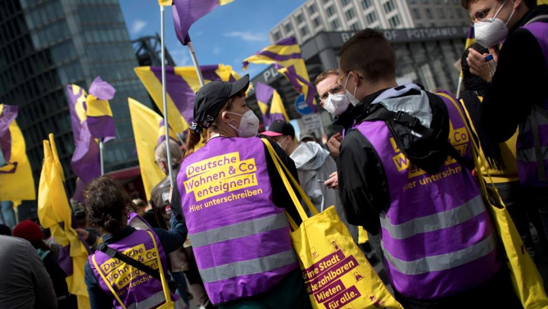 Mietendemo in Berlin, 23 Mai 2021 (IMAGO / IPON)