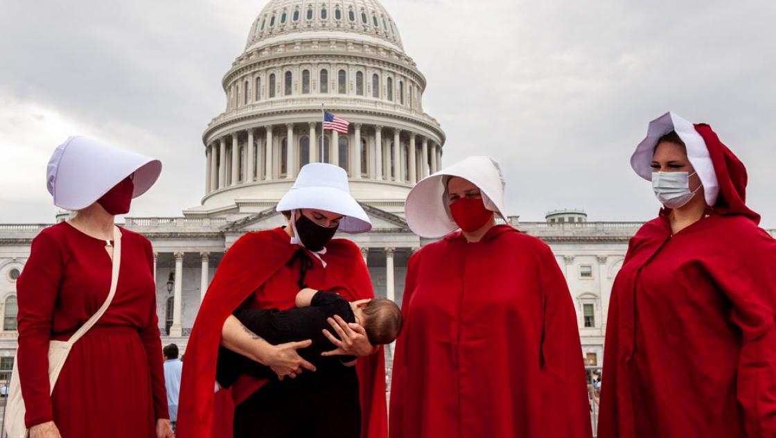 Demonstrierende auf dem Gelände des US-Kapitols, 5.9.2021 (IMAGO / NurPhoto)