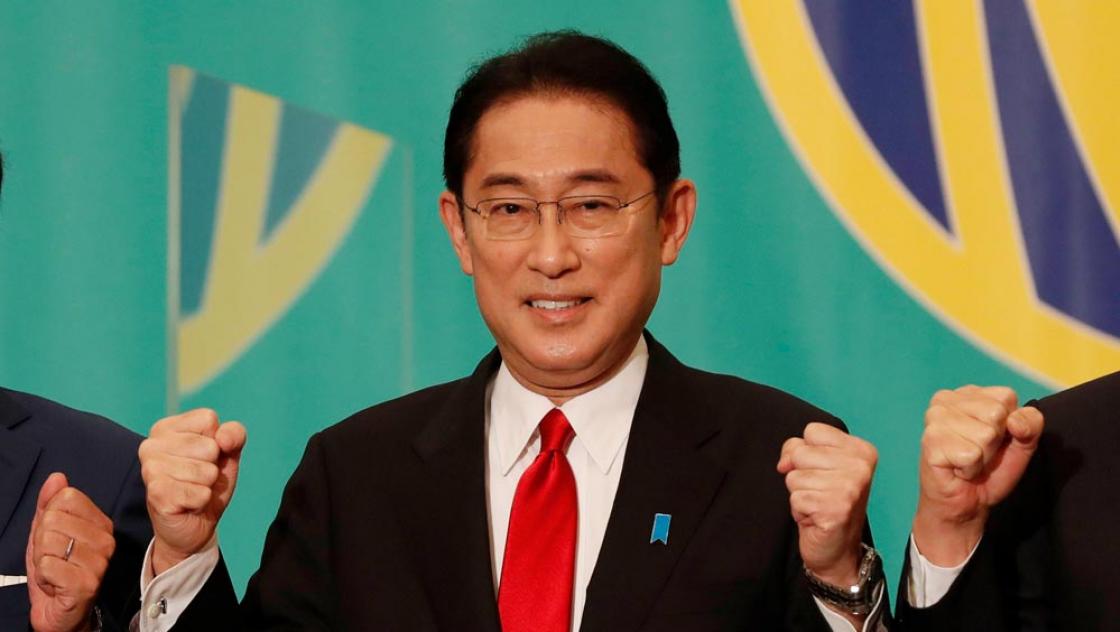 Japans Premierminister Fumio Kishida, der auch Vorsitzender der regierenden Liberaldemokratischen Partei ist, bei einer Diskussionsrunde mit anderen Vorsitzenden der wichtigsten politischen Parteien Japans, 18.10.2021 (IMAGO / ZUMA Wire) Japans Premierminister Fumio Kishida, der auch Vorsitzender der regierenden Liberaldemokratischen Partei ist, bei einer Diskussionsrunde mit anderen Vorsitzenden der wichtigsten politischen Parteien Japans, 18.10.2021 (IMAGO / ZUMA Wire)