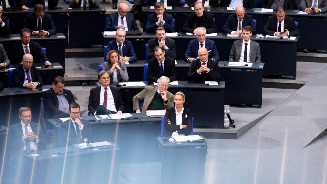 Die Fraktionen der FDP und der AfD im Deutschen Bundestag, 26.10.2021 (IMAGO / IPON)