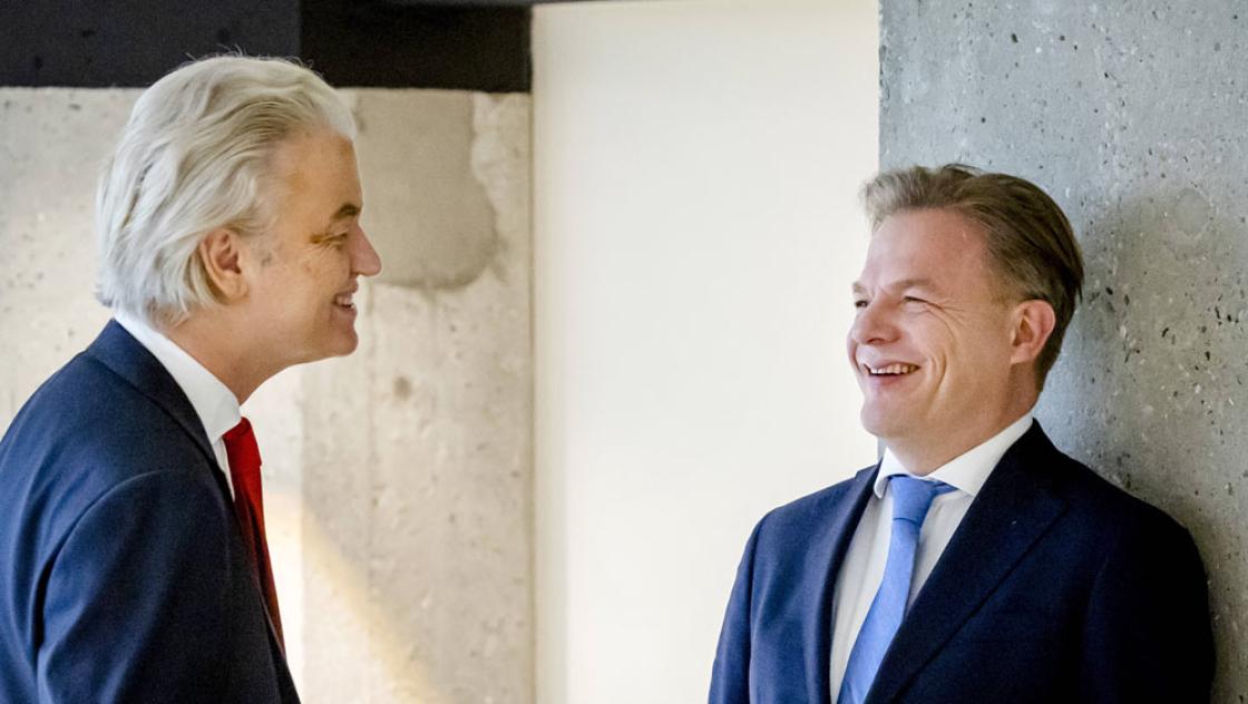 Geert Wilders (PVV) und Pieter Omtzigt (NSC) in Den Haag, 13.12.2023 (IMAGO / ANP) Geert Wilders (PVV) und Pieter Omtzigt (NSC) in Den Haag, 13.12.2023 (IMAGO / ANP)