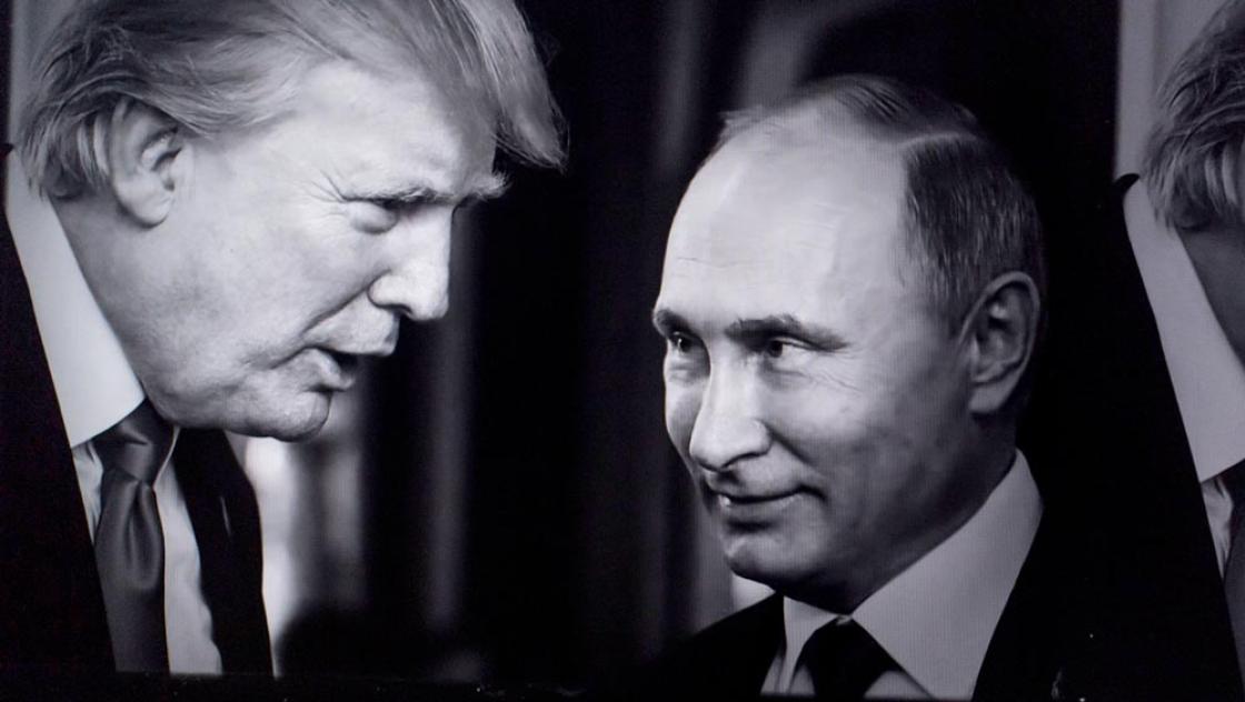 Aus einem Video des Lincoln Projects: Donald Trump und Wladimir Putin, 30.6.2020 (IMAGO / ZUMA Press Wire / Brian Cahn)