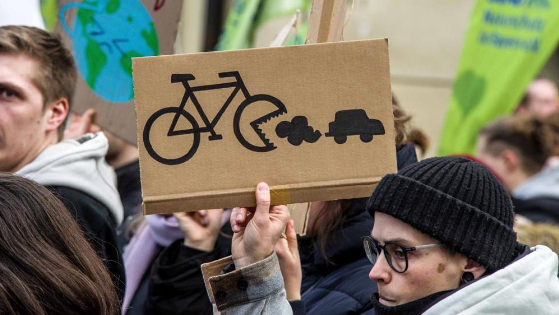 Beim globalen Klimastreik in München, 3.3.2023 (Sachelle Babbar / IMAGO / ZUMA Press Wire)