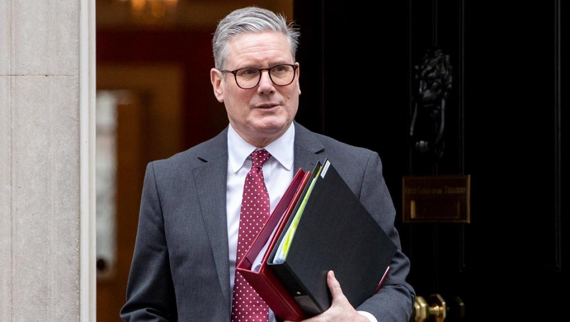 Der britische Premierminister Keir Starmer vor der Downing Street 10, 22.1.2025 Der britische Premierminister Keir Starmer vor der Downing Street 10, 22.1.2025