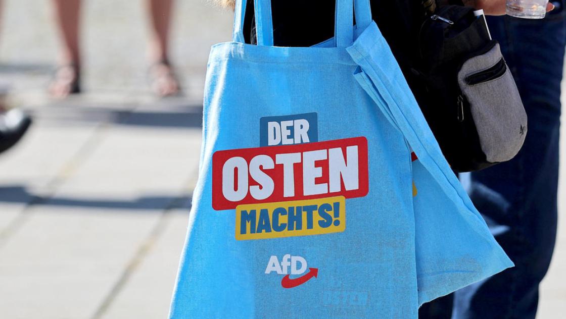 Beim AfD-Sommerfest in Sömmerda, 24.8.2024 (IMAGO / Karina Hessland)