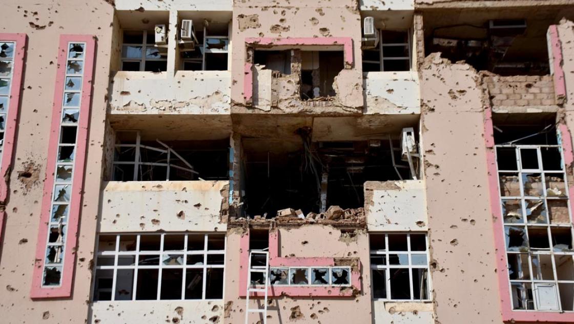 Ein völlig zerstörtes Krankenhaus in Khartum, Sudan 19.1.2026 (IMAGO / Anadolu Agency) 