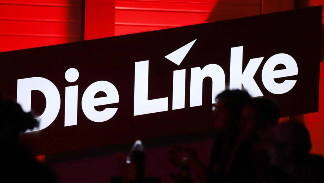 Das Logo der Linkspartei (IMAGO / dts Nachrichtenagentur)