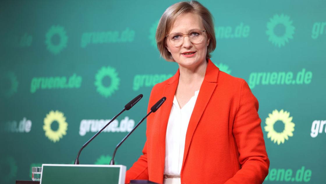 Franziska Brantner,  Bundesvorsitzende der Partei Bündnis 90/Die Grünen, 17.3.2025 (IMAGO / NurPhoto)