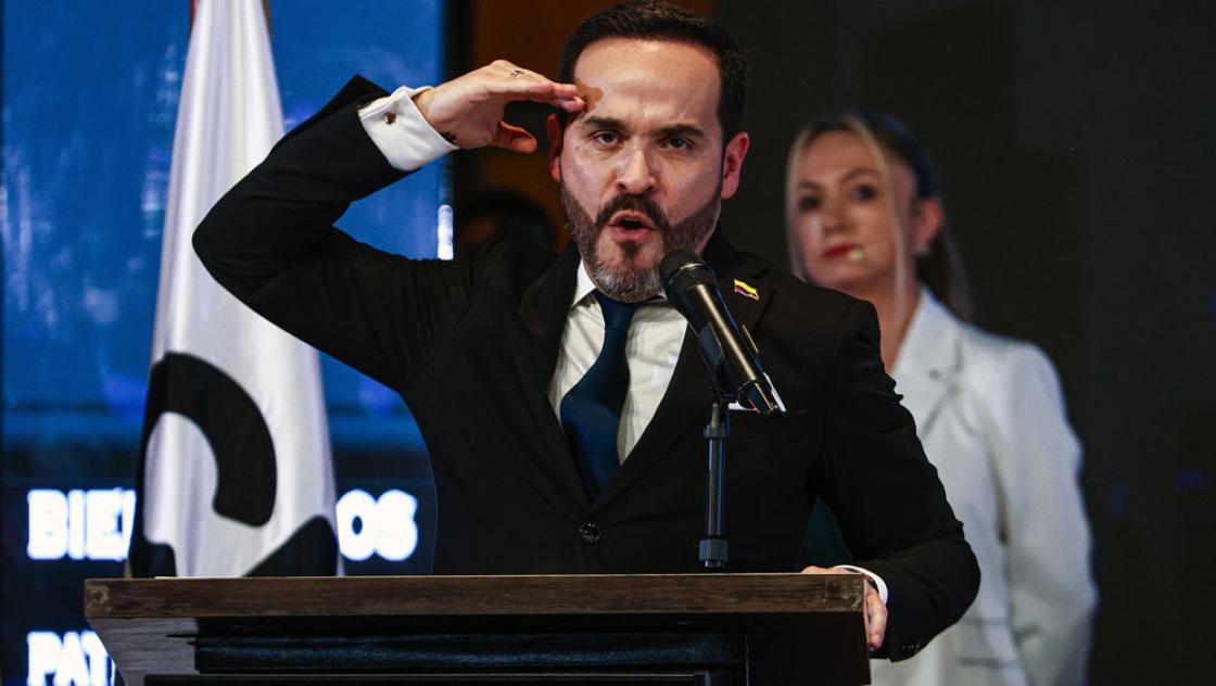 Der designierte Präsident Kolumbiens, Abelardo de la Espriella, 25.6.2026 (IMAGO / Anadolu Agency)