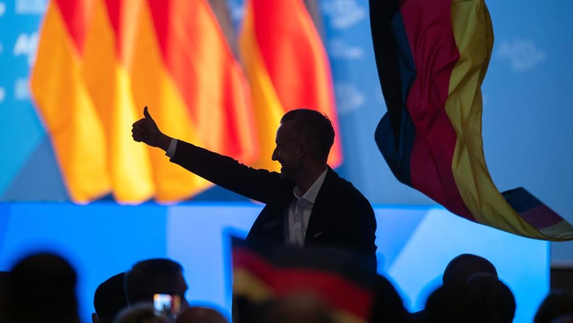 Ulrich Siegmund, Spitzenkandidat der AfD Sachsen-Anhalt, 4.7.2026 (IMAGO / Funke Foto Services)
