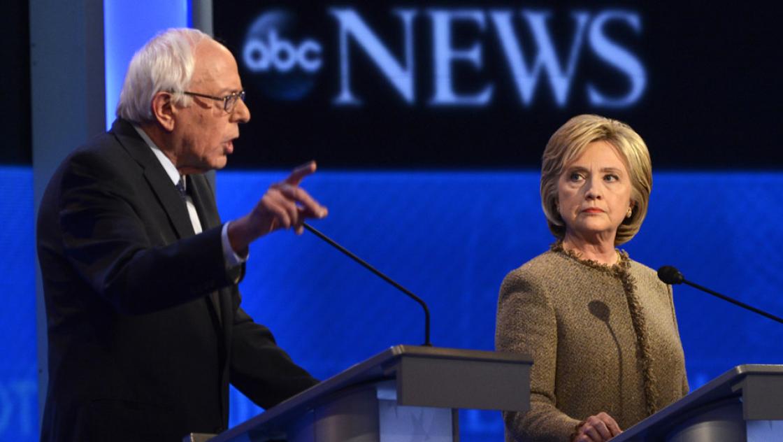TV-Debatte zwischen Bernie Sanders und Hillary Clinton