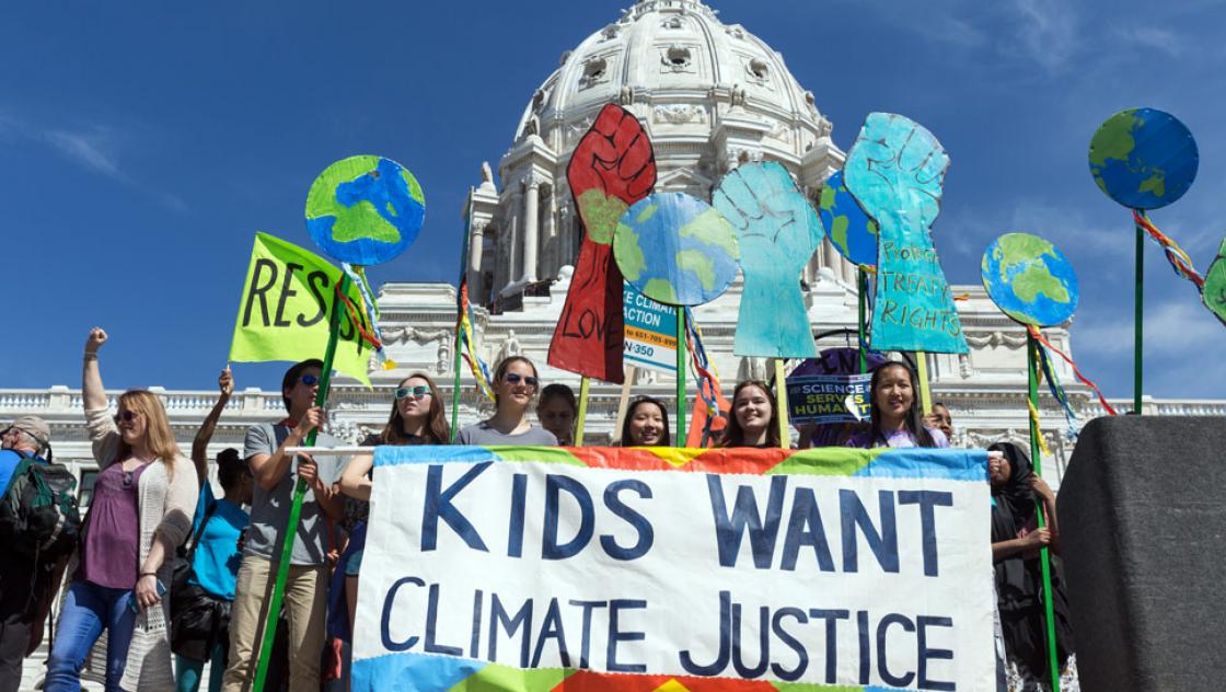 Klimaprotest vor dem Kapitol in Washington