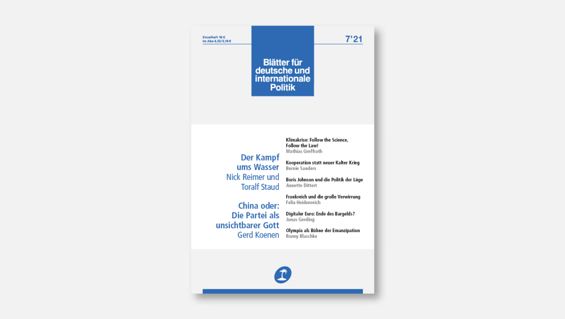 »Blätter«-Ausgabe 7/2021