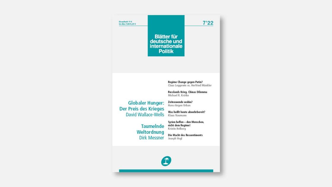 »Blätter«-Ausgabe 7/2022