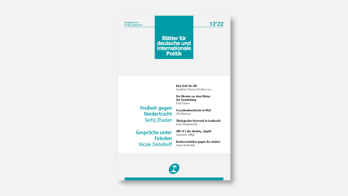 »Blätter«-Ausgabe 12/2022