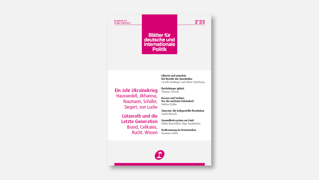 »Blätter«-Ausgabe 2/2023