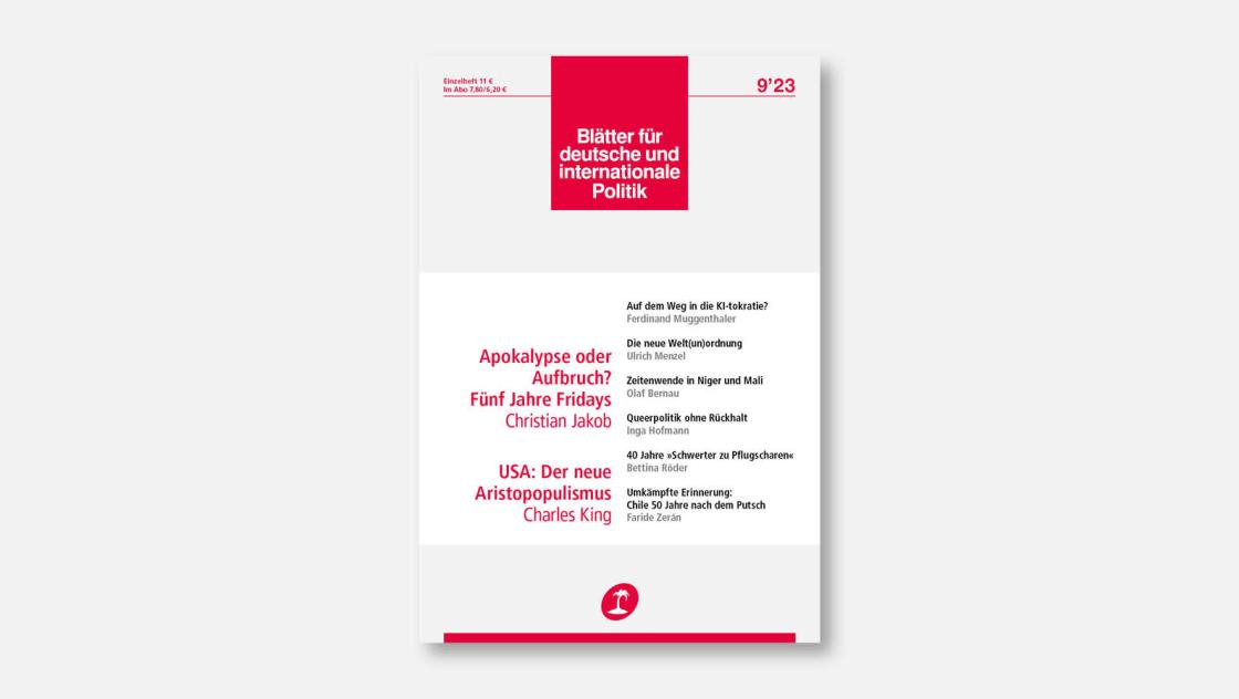 »Blätter«-Ausgabe 9/2023