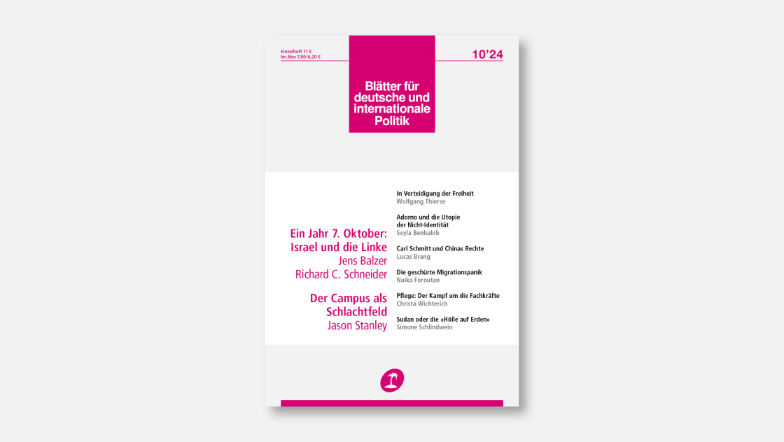 »Blätter«-Ausgabe 10/2024
