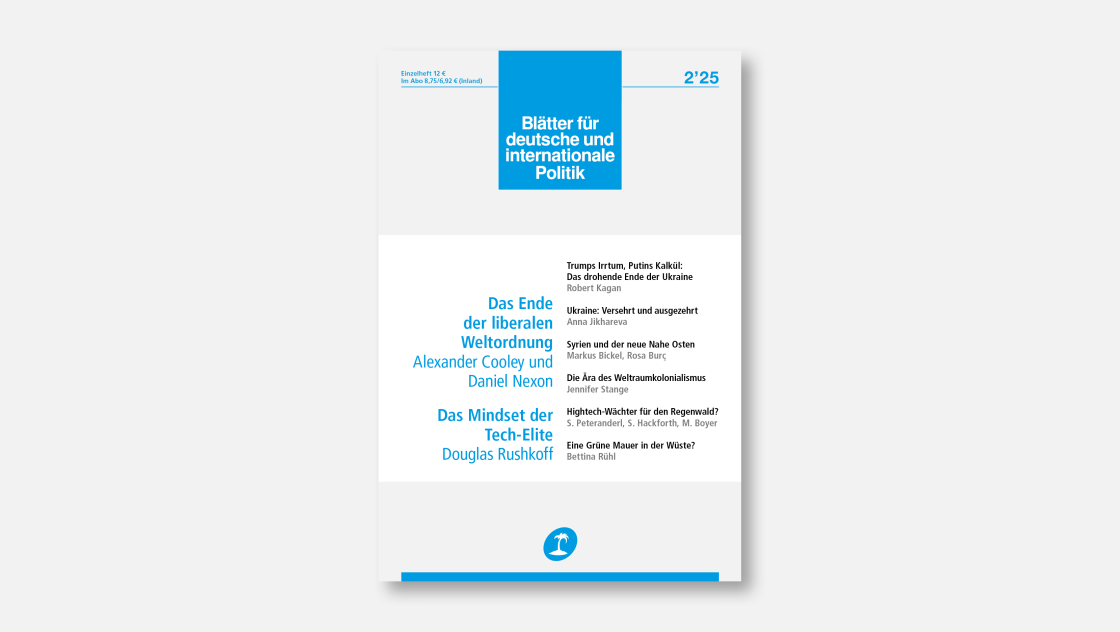 »Blätter«-Ausgabe 2/2025