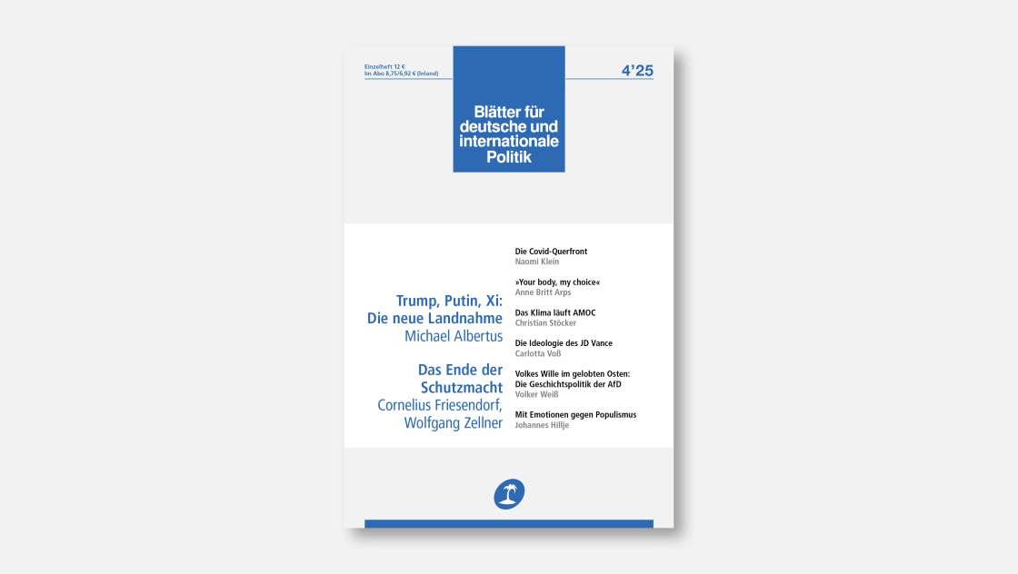 »Blätter«-Ausgabe 4/2025