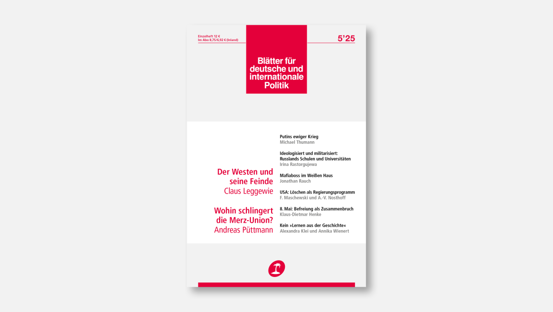 »Blätter«-Ausgabe 5/2025