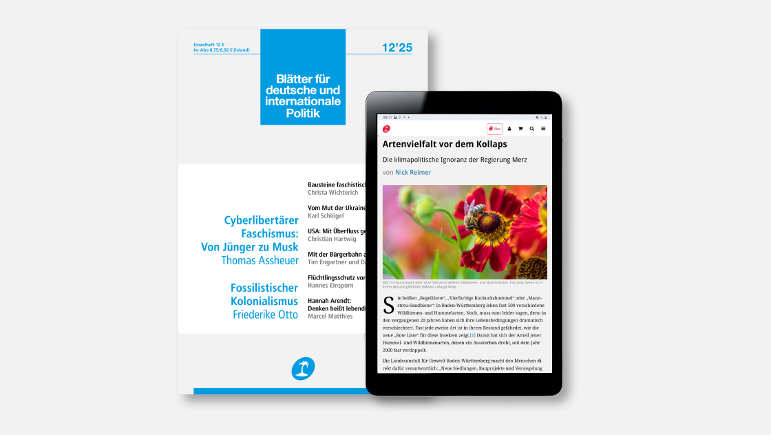 »Blätter«-Probeabo (Ausland)