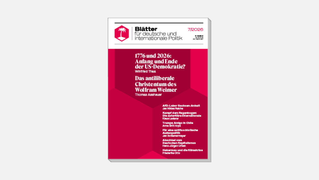 »Blätter«-Ausgabe 7/2026