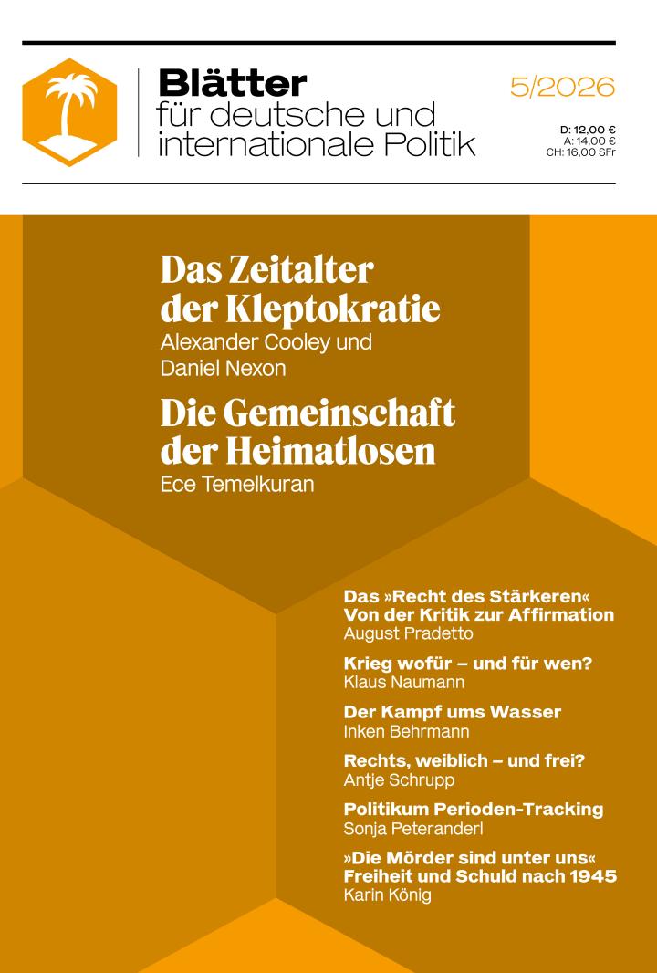 »Blätter«-Ausgabe 5/2026