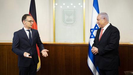 Heiko Maas (links), Bundesaußenminister, trifft auf Benjamin Netanjahu (rechts), Ministerpraesident von Israel, 10.06.2020 