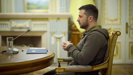 Der ukrainische Präsident Wolodymyr Selensky im Marienpalast in Kiew, 19.11.2022 (IMAGO / ZUMA Wire)