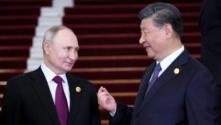 Der russische Präsident Wladimir Putin und der chinesische Präsident Xi Jinping in Peking, 17.10.2023 (IMAGO / SNA / Sergei Savostyanov / POOL Beijing China)