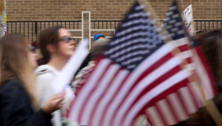 Bei »No Kings«-Protesten in New York am 18.10.2025 (IMAGO / ZUMA Press Wire)
