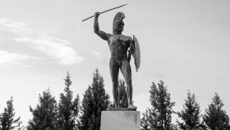 Statue des spartanischen Königs Leonidas bei den Thermopylen, Griechenland (IMAGO / Pond5 Images)