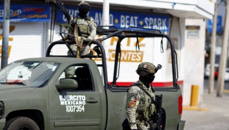 Mitglieder des mexikanischen Militärs in Guadalajara, 2.3.2026 (IMAGO / Anadolu Agency)