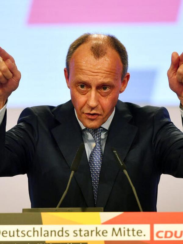 Friedrich Merz redet auf dem 32. CDU-Parteitag