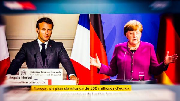 Emmanuel Macron und Angela Merkel schlagen einen 500 Milliarden Euro schweren Sanierungsplan vor, eine deutsch-französische Initiative zur wirtschaftlichen Erholung nach der Coronakrise.