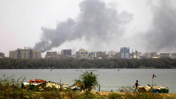 Kämpfe in Khartum, der Hauptstadt des Sudan, 15.4.2023 (IMAGO / Xinhua)