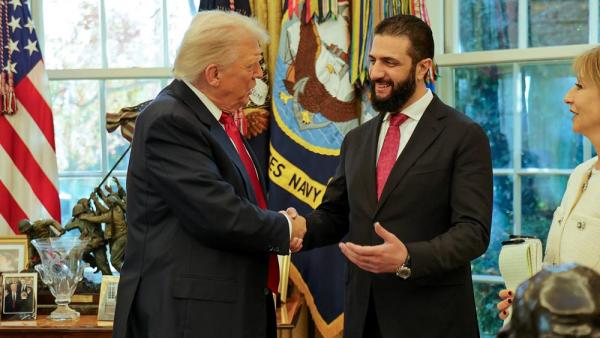 Ahmed al-Scharaa zu Besuch bei Donald Trump in Washington, 10.11.2025 (IMAGO / ABACAPRESS)