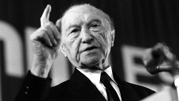 Konrad Adenauer, von 1949 bis 1963 erster Bundeskanzler der Bundesrepublik Deutschland, 31.3.1965 (IMAGO / Sven Simon)